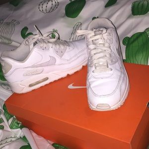 All White Nike Air Max